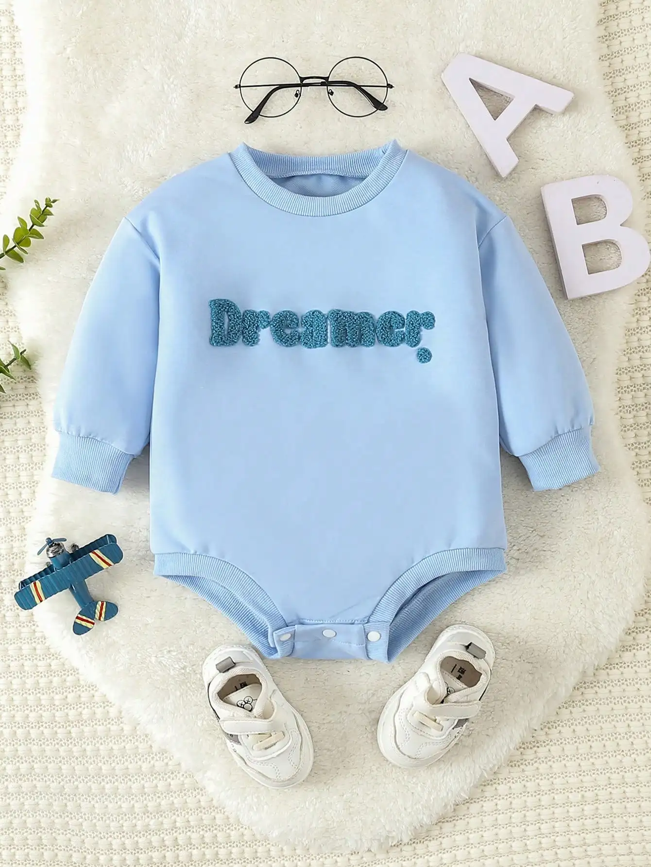 Детский однотонный комбинезон для