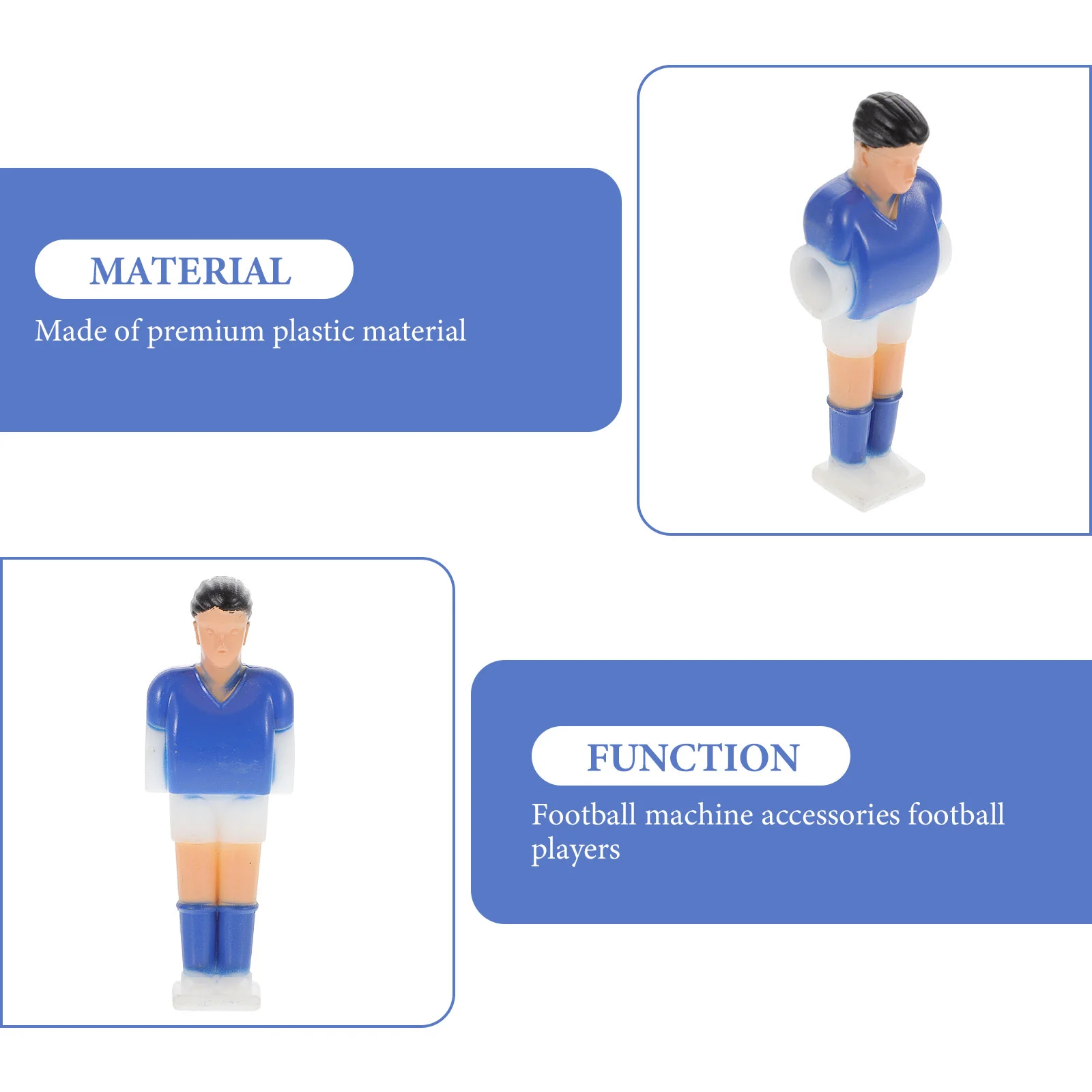 11 Pcs Mini Football Machine Foosball Toys Table Puppets Dolls Tabletop Players Child
