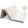 Portable Foldable Mattress Queen with Memory Foam & Washable Cover, Tri-Folding Floor Bed, Camping, Fold Up Guest Bed 6
