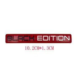 Black Limited Edition 3D Metal Racing Sport Emblem Badge - Sleek and Stylish Car or Motorcycle Accessory Sticker (BLACK B design)