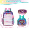 Backpack for Girls Backpacks for Elementary Student with Lunch Box Pencil Case 3 in 1 Bookbag for Girls for School 2