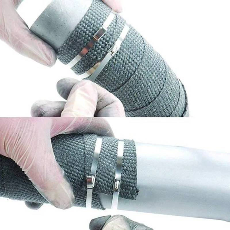 금속 케이블 타이, 해양 케이블 타이, 와이어 고정 버클 포함, 스테인리스 스틸, 광발전 전원 케이블 타이, 200 개