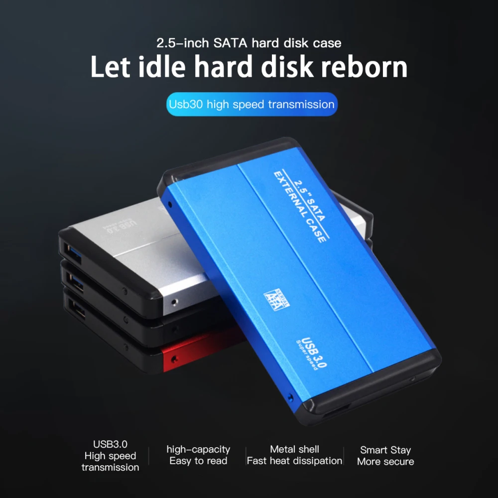 2.5 ġ USB 3.0 3.1 SATA HDD Ŭ SSD Ʈ ϵ ̺ ڽ,  ũž  Ʈ, ϵ ũ ڽ   , 8TB