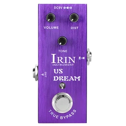 Vintage Electric Guitar Effects Pedal with Overdrive, Distortion, Analog Delay, and Classic Chorus (US Dream)