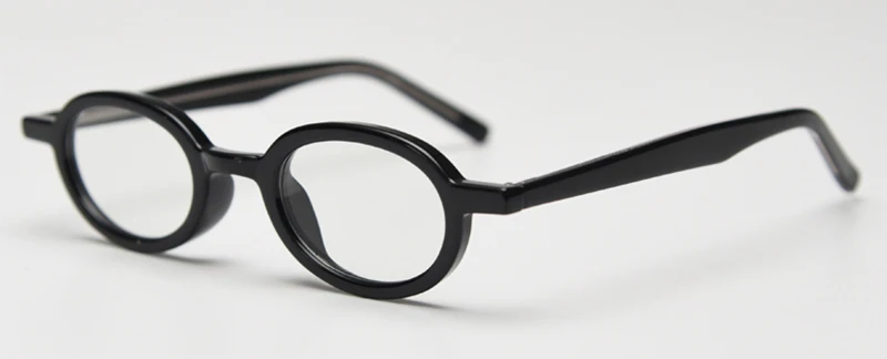 Peekaboo small oval glasses for men korean style TR90 retro glasses frame women vintage clear lens black leopard unisex gift