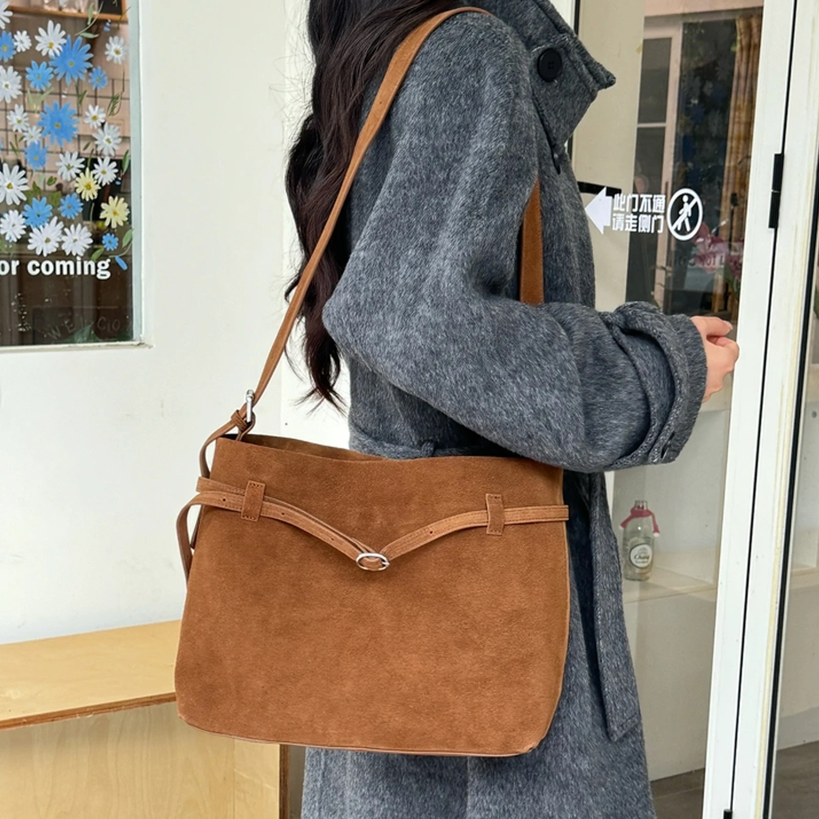 Tote-Tasche Wildleder - Ansicht 2