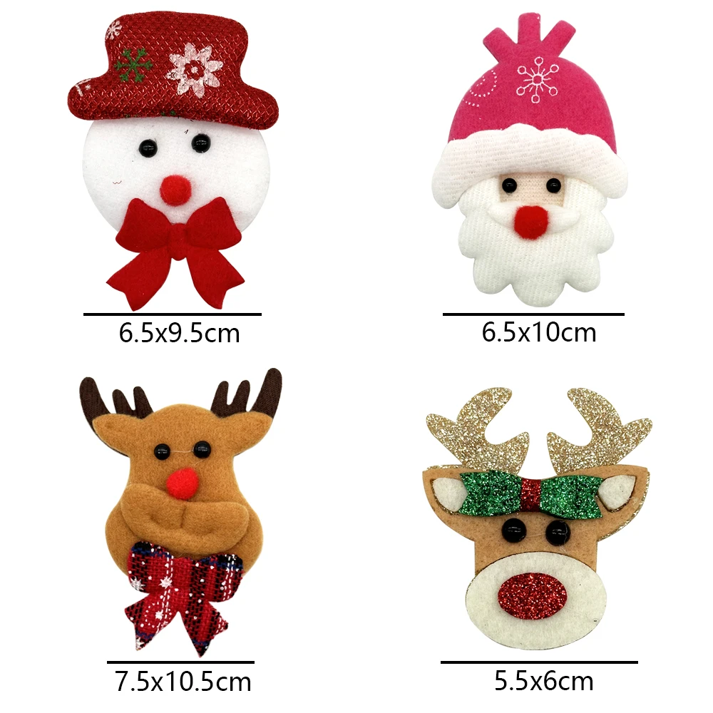 50/100PCS Christmas Small Dog Bow Ties Pet Cat Puppy Bow Ties Small Dog Collar Snowman Deer Holiday Grooming Neckties Bowties 4