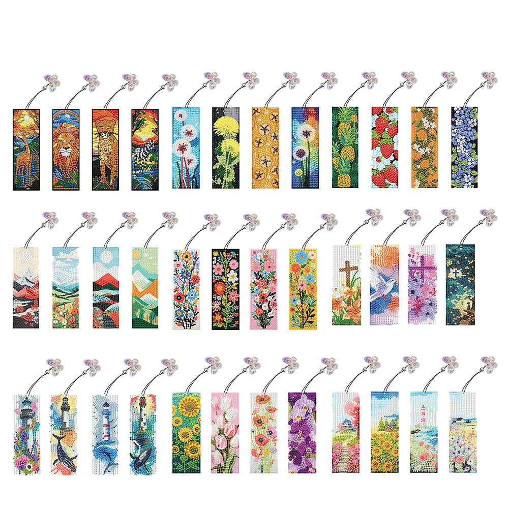 Muskan Enterprises -ME Diamond Painting Bookmarks Dog Diamond Bookmarks For Adults 5D DIY Bookmarks With Tassel Arts Crafts Set Gift