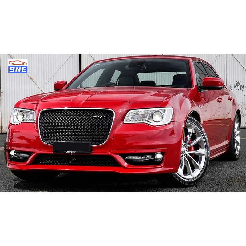 Srt Style Auto Parts Body Kit Wide Front Bumper Lip Car Bumper Body Kit for Chrysler 300C Front with Fog Lamp & DRL 12+