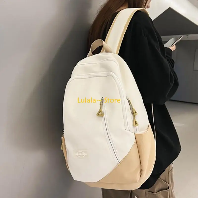 【Quality】 Y4QA Versatile Large College Student Backpack School Bag Travel Daypack.