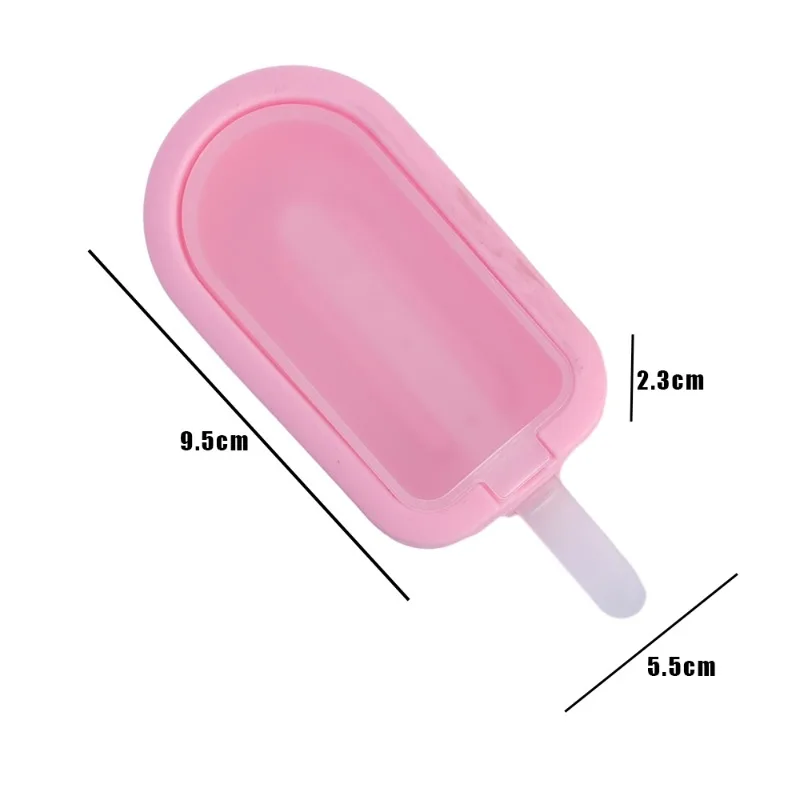 Ice Cream Molds Popsicle Mold Set DIY Chocolate Cream Ice Tray Reusable With Stick Cover Mould 4/1Pcs ice mold ice cream molds