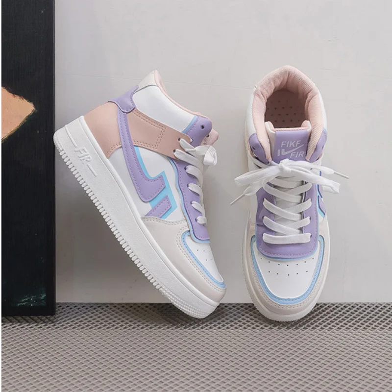 Women Sneakers Breathable Waterproof Wedges Platform Outdoor Running Shoes Woman Pu Leather Casual Jogging Trainers
