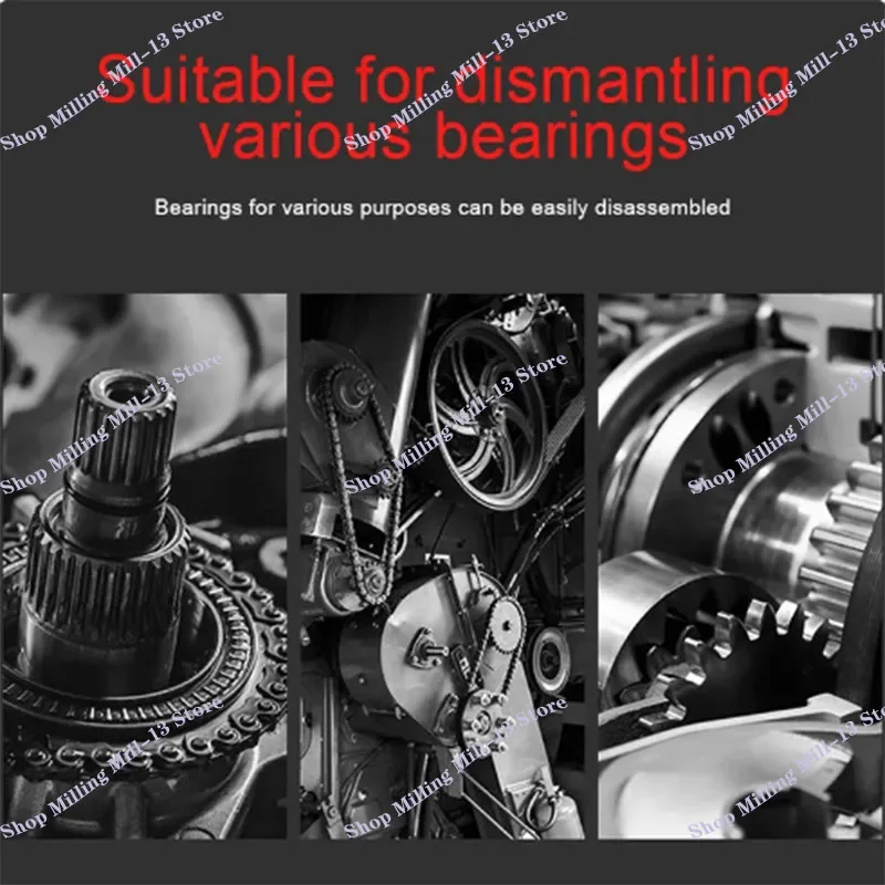 12 inches Gear Bearing Puller Tool Hub Multifunctional Kit 3 Jaw Reversible Fly Wheel Pulley Removal Extractor Tool 6