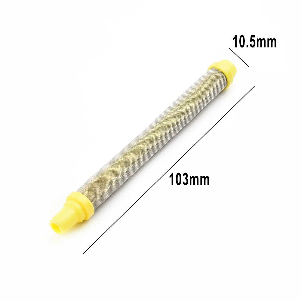

5pcs 100Mesh Airless Spray Tool YELLOW Filter Insert 304 Stainless Steel Millie Push On Type Fine Filte Accessories