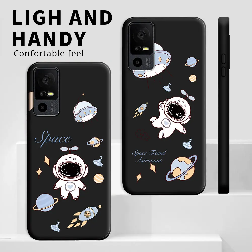 Cartoon Cute Cat Flower Shockproof Silicone Soft Phone Case - Stylish Protective Back Cover