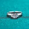 1.5CT D Color VVS1 Oval Moissanite Eternity Wedding Ring for Women 925 Sterling Silver Band with GRA Certificate Fashion Jewelry 5
