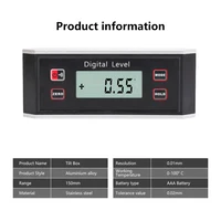 Magnetic Digital Protractor Inclinometer LCD High-precision Level Box Waterproof Angle Meter Slope Conversion Meter Inclinometer 2