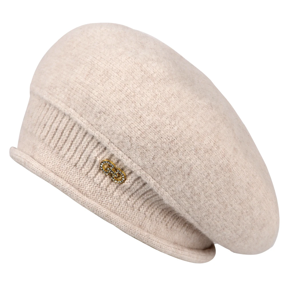 Hot Sale Autumn Winter Simple Premium Feel Sweet Cool Versatile British Painter Style Beret Warm Windproof Mushroom Hat Elegant_voghion.com