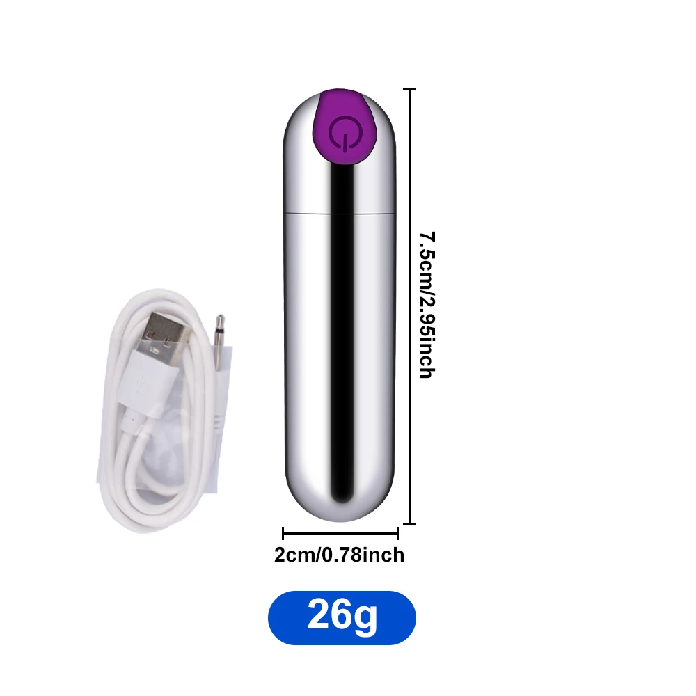 Güçlü USB Şarj Mini kurşun vibratör Yetişkin Seks Oyuncakları Kadın Klitoral Stimülatör Vajinal G Noktası Vibratörler Erotik Mastürbasyon