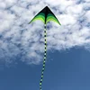 1.6m Large Delta Prairie Kite Flying Toys For Children Easy to Fly Kite Handle Line Outdoor Sports Plaid Professional Wind Kites 3