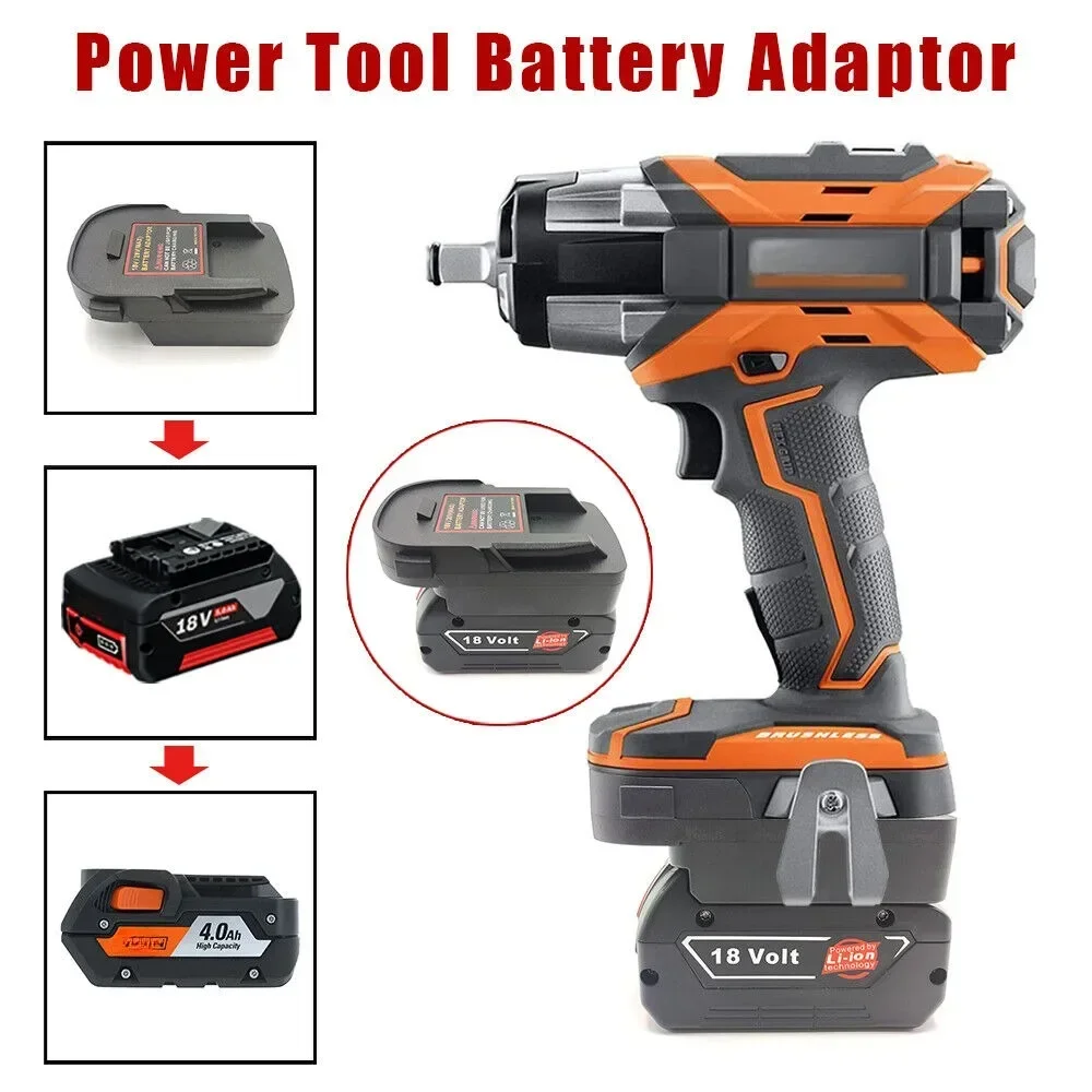 Battery Adapter Converter for Bosch 18V Li-ion Battery Convert To  for RIDGID for AEG 18V Lithium Battery Power Tool Drill Use converter adapter for bosch bat series 18v li ion battery convert to for ridgid for aeg 18v lithium battery power tool drill use