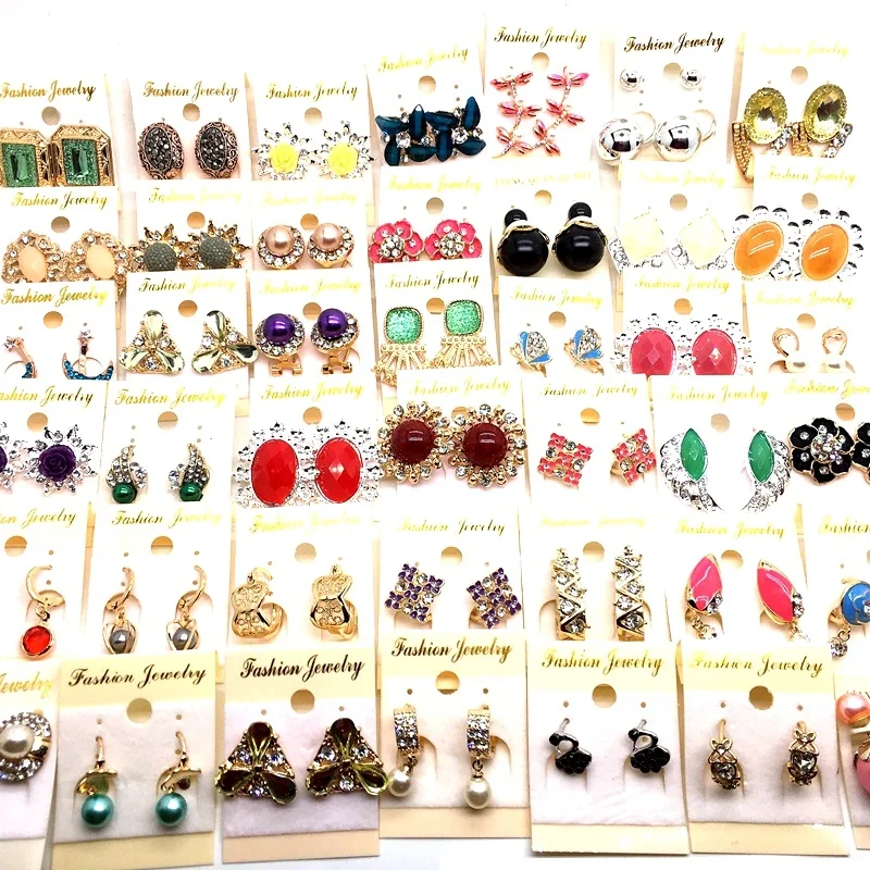 

12 Pairs/Set Cute Womens Stud Earrings Fashion Jewelry Mix Styles Party Gift Wholesale Lot Rhinestone Flowers Butterfly Trendy
