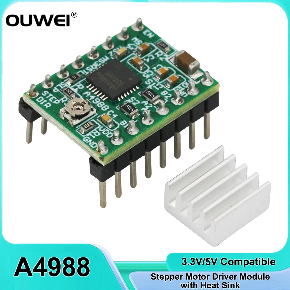 Stepper Motor Driver 3D Printer StepStick Parts A4988 Module With