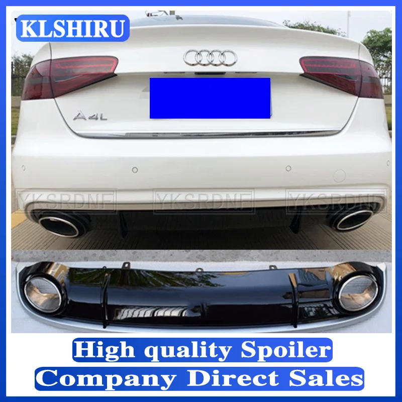 

Для Audi A4 S4 B8 B8.5 B9 спортивная версия 2009-2019 ABS задний спойлер бампер диффузор автомобильные аксессуары RS4 стиль