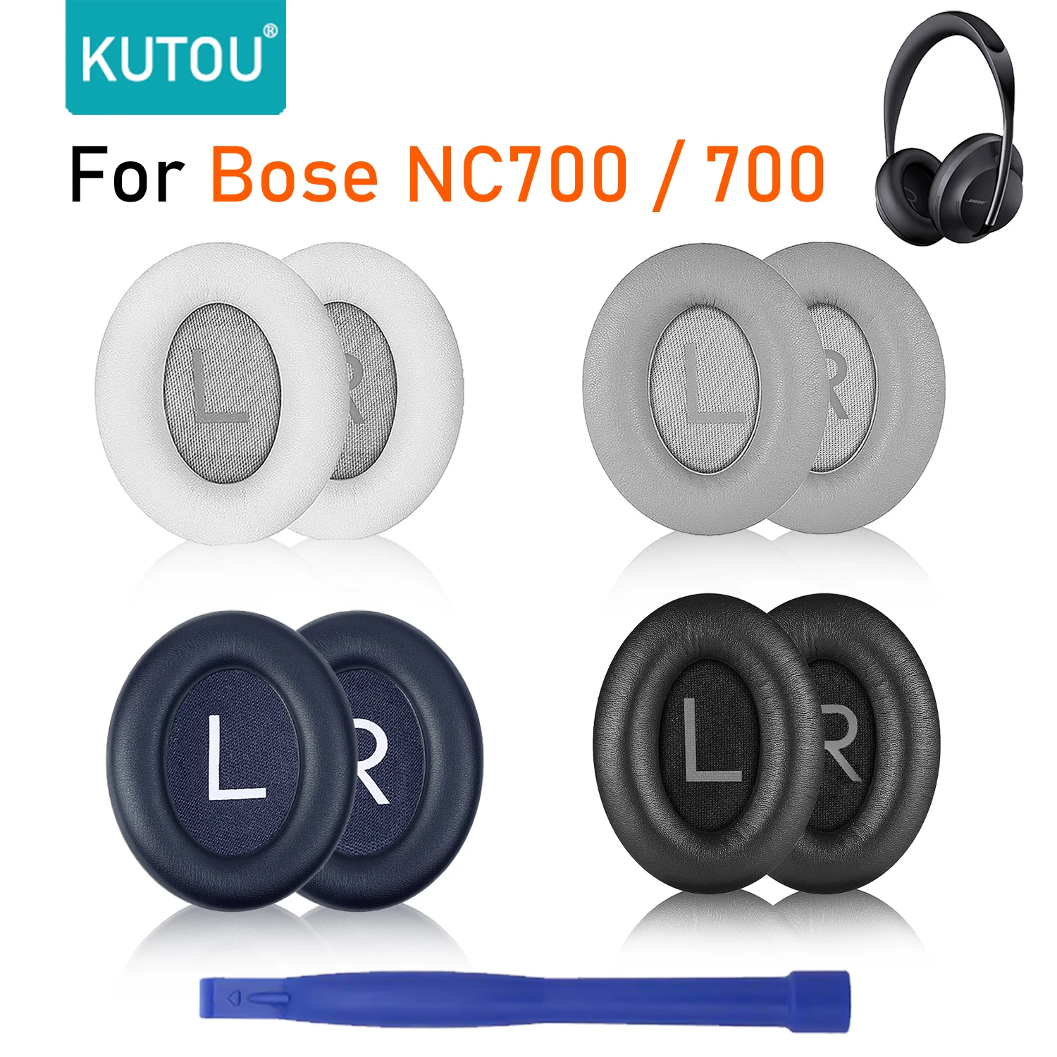 Oreillettes de rechange pour casque sans fil Bose 700 NC700, kit de  coussin, cache-oreilles, bande de sauna, pièces de réparation, suppression  du bruit
