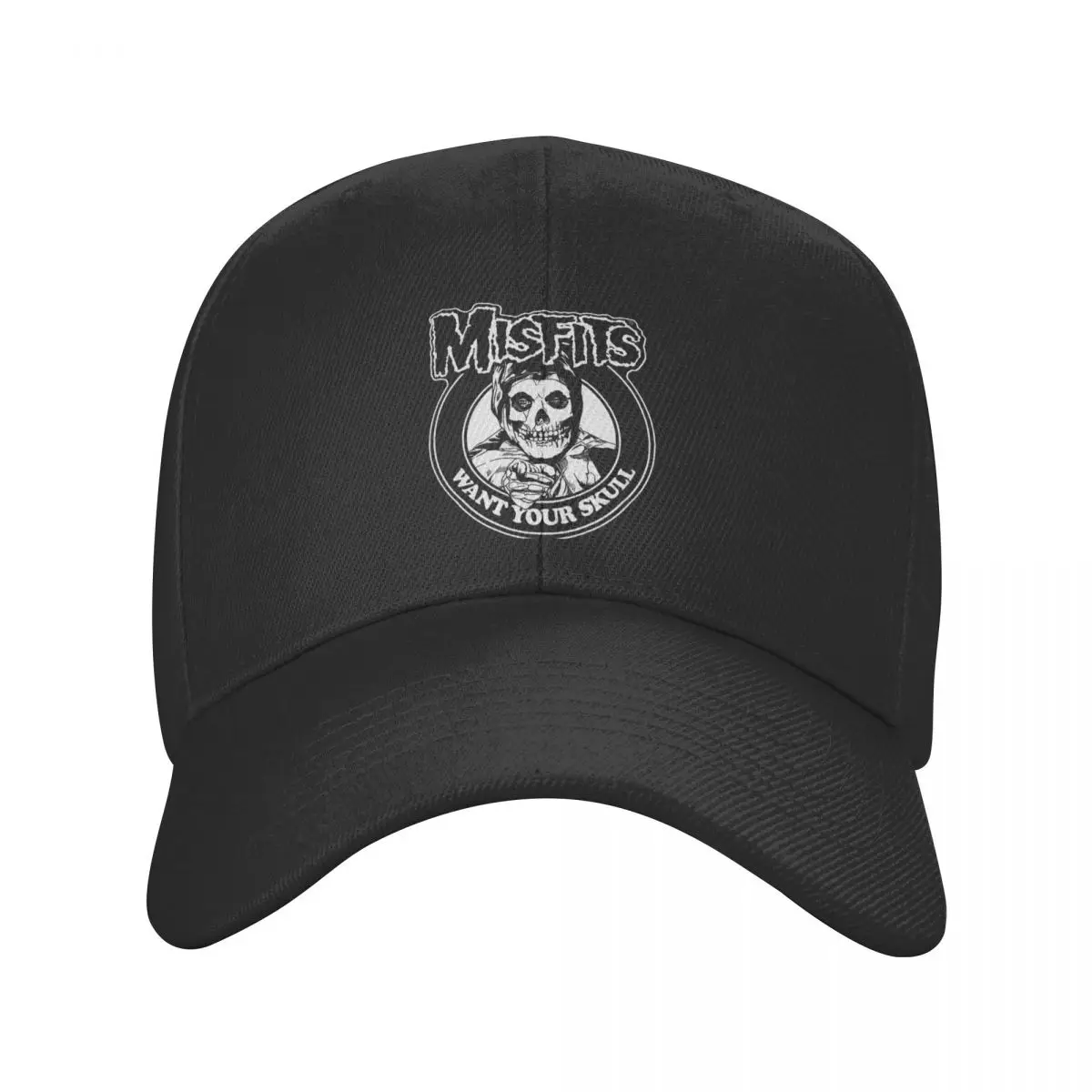 

Fashion Horror Punk Rock Misfits Skull Baseball Cap Women Men Personalized Adjustable Adult Dad Hat Summer