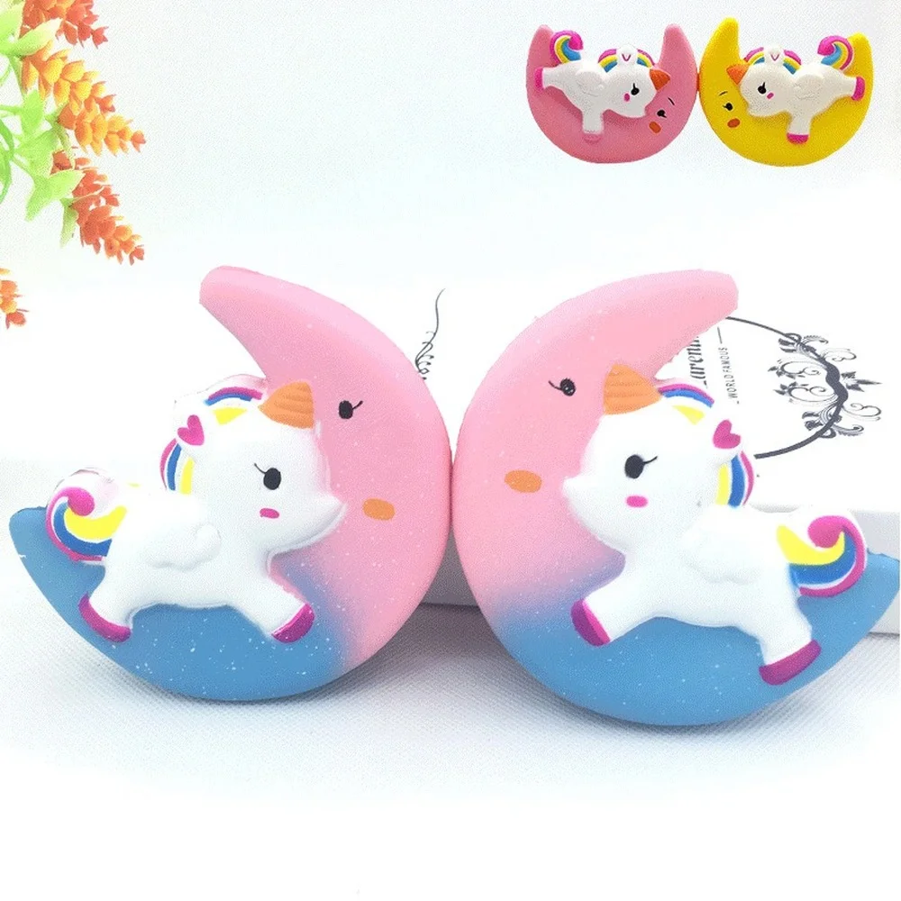 

Jumbo Kawaii Squishy Slow Rebound Moon Pegasus Squishies Pu Unicorn Pegasus Cartoon Moon Doll Toy Horse Kids Xmas Birthday Gift