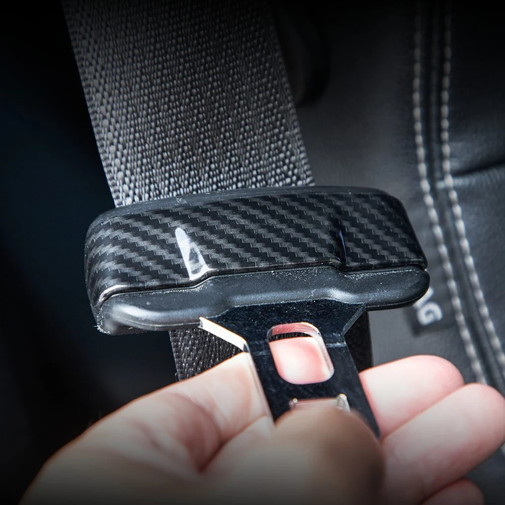 

High-Quality ABS Car Accessories Safety Belt Buckle Decor Double-Sided F150 2015-2020 Safety Belt Adhesive Tape