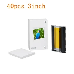 Premium 3 - Inch Glossy Photo Printer Paper - High - Quality Photographic Finish (40pcsWith color tape)
