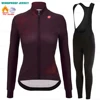 2025 Raudax Women Long Sleeve Jersey Pure Dye Coral Winter Cycling Clothing Outdoor Riding MTB Ropa Ciclismo Velveteen Bike Set 2