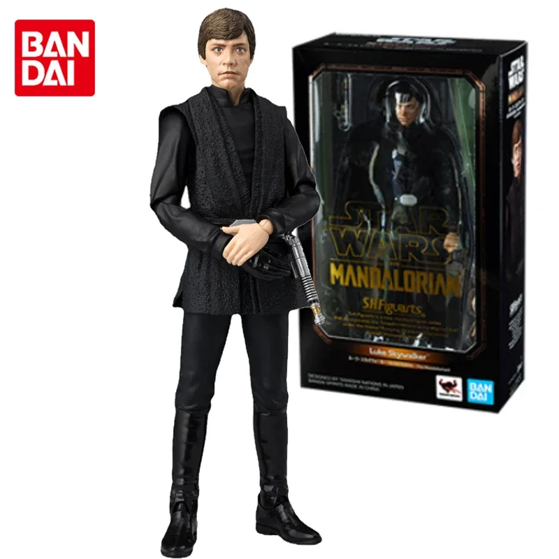 

Bandai original SHF Star Wars Luke Skywalker Model Figures Toys For Boys Girls Kids Gift Collectible Model Ornaments