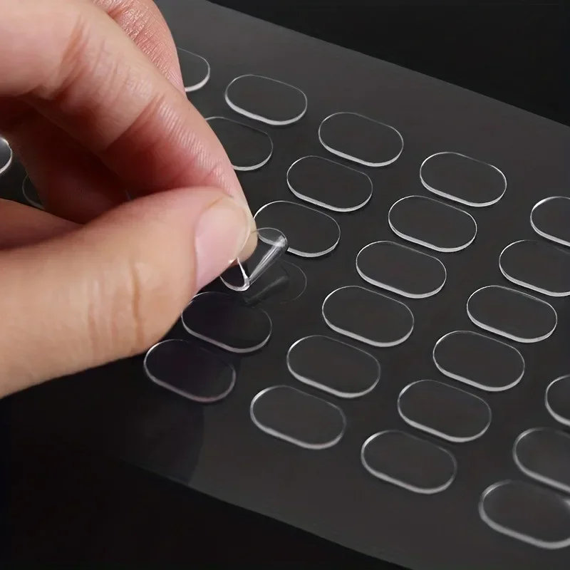 200pcs Transparent Double-Sided Tape Pads - Non-Marking, Anti-Skid Adhesive for DIY Projects & Model Car Decor Double