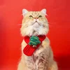 Pets Christmas Scarf Hat Warm Knitted Costume  Cat and Dog Cartoon Elk Snowman Knitted Comfortable Scarf Pet Dress Up Supplies 6