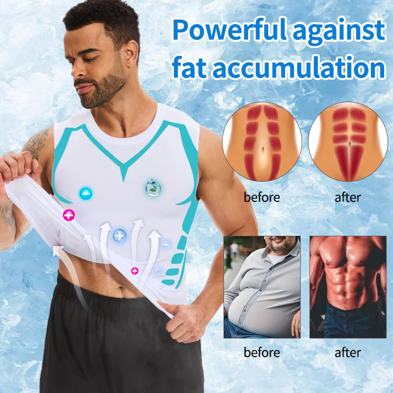 Summer Men Shapewear Strip Shaping Vest Sleeveless Shirt Tight Compression Shirts Tank Top Body Shaper Breathable Body Shaper