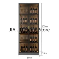 Wooden Display Wine Cabinets Kitchen Storage Living Room Wall Wine Cabinets Racks Liquor Mueble Licorera Bar Furniture QF50JG 3