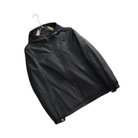 New Storm Jacket Outdoor Sports Camping Mountaineering Fashion Men's Windproof British Wind Hooded Simple Storm Jacket 2