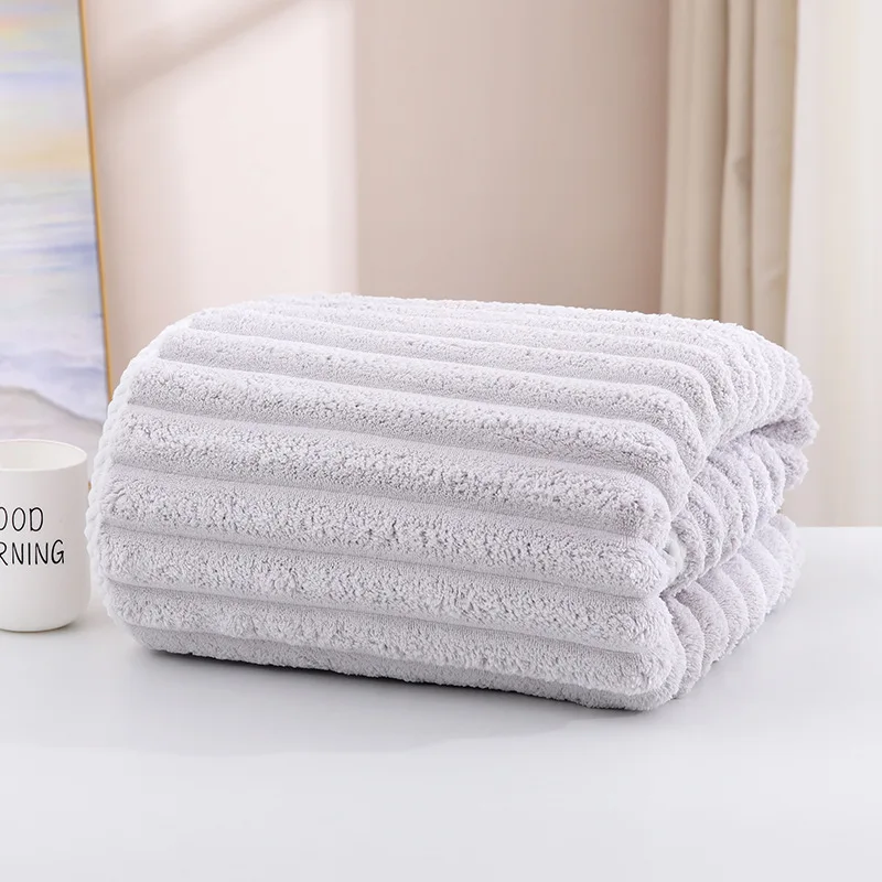 Large Thick Coral Fleece Multipurpose Quick-Dry Bath Towel