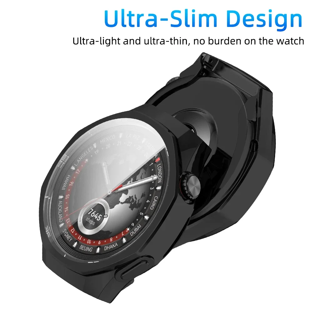 Premium All-Around Protective TPU Watch Case with Screen Protector - Anti-Scratch Shell Accessory
