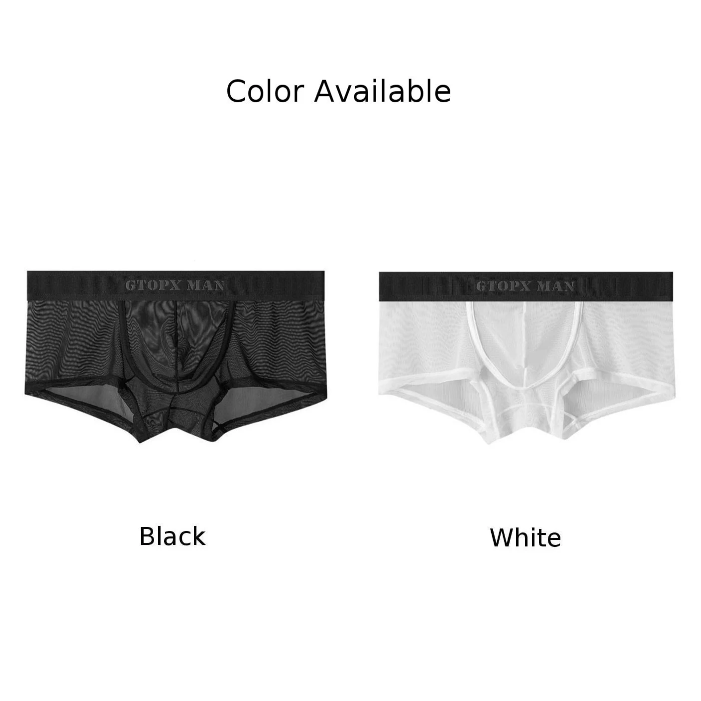 Sexy Mens Briefs Mesh See-through Pouch Boxer Bikini  Convex Pouch Underwear Soft Breathable High Quality Boxershorts Gift