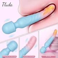 2-in-1 AV Zauberstab Vibrator für Frauen Brustwarzen Brustmassagegerät G-Punkt Klitoris Vagina Stimulator Weiblicher Masturbator Sexspielzeug für Frauen ab 18 Jahren