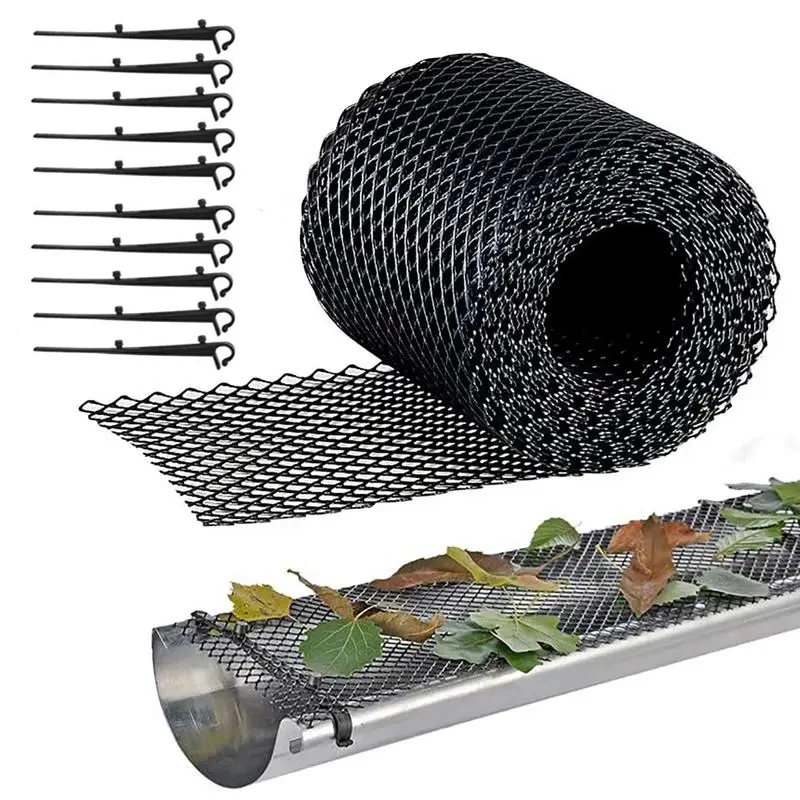 15cm x 6m Anti-Falling Net Mesh Strainer Filter Garden Bird Net Fence Gutter Guard From Leaves Twigs Branches Plastic Mesh Tool