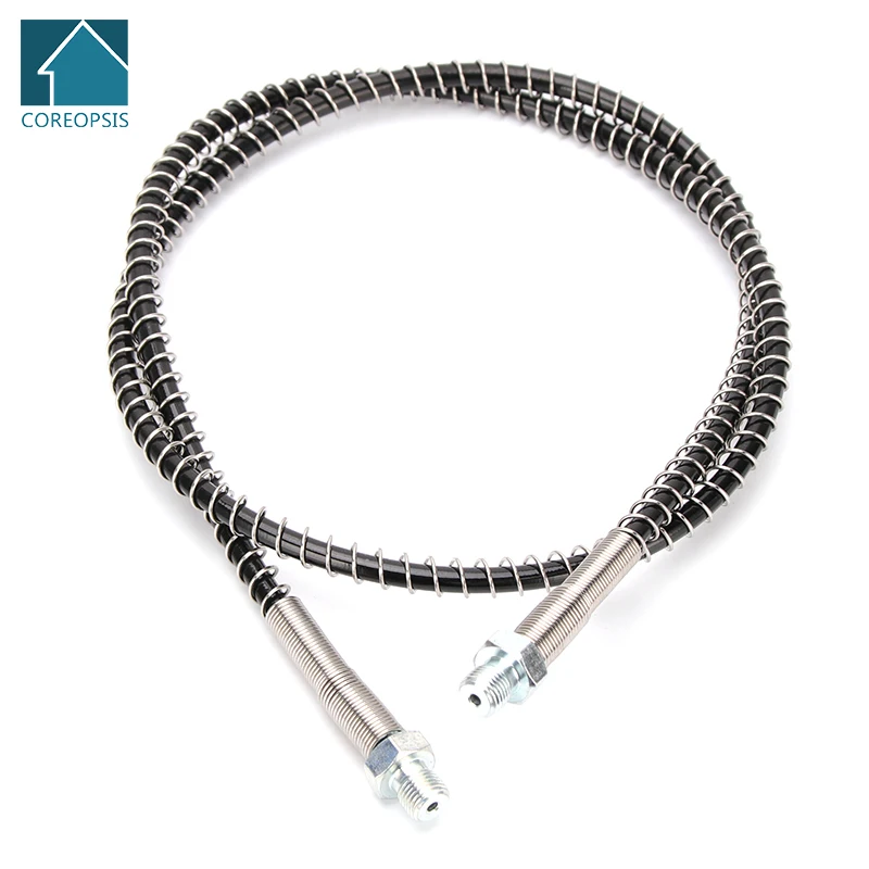 Nylon Hose Air Pump Parts 100cm High-Pressure M10x1 Thread 40Mpa 400Bar 6000psi PCP Pneumatics Air Refilling Spring Wrapped Air Pumps