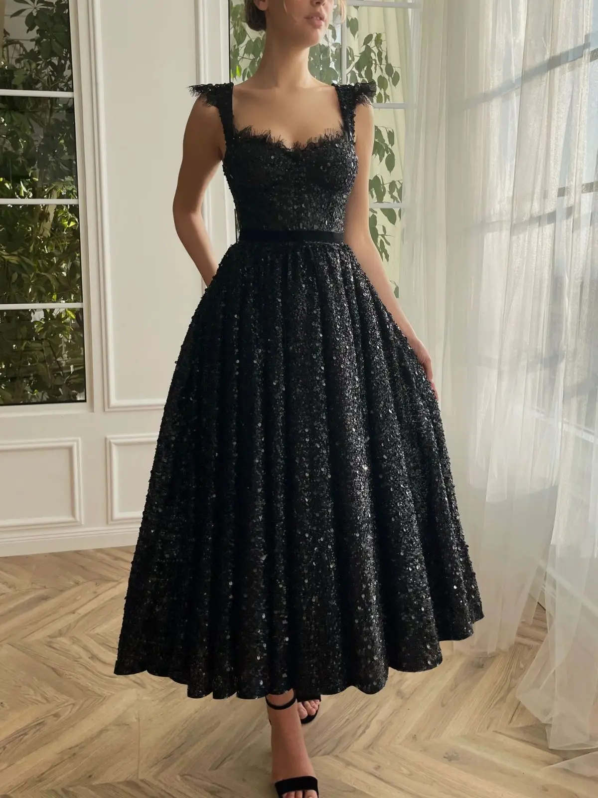 

Evening dress elegant party Black Sweetheart women 2023 Party Dress gala pretty Prom Graduation formal occasion short Illusion