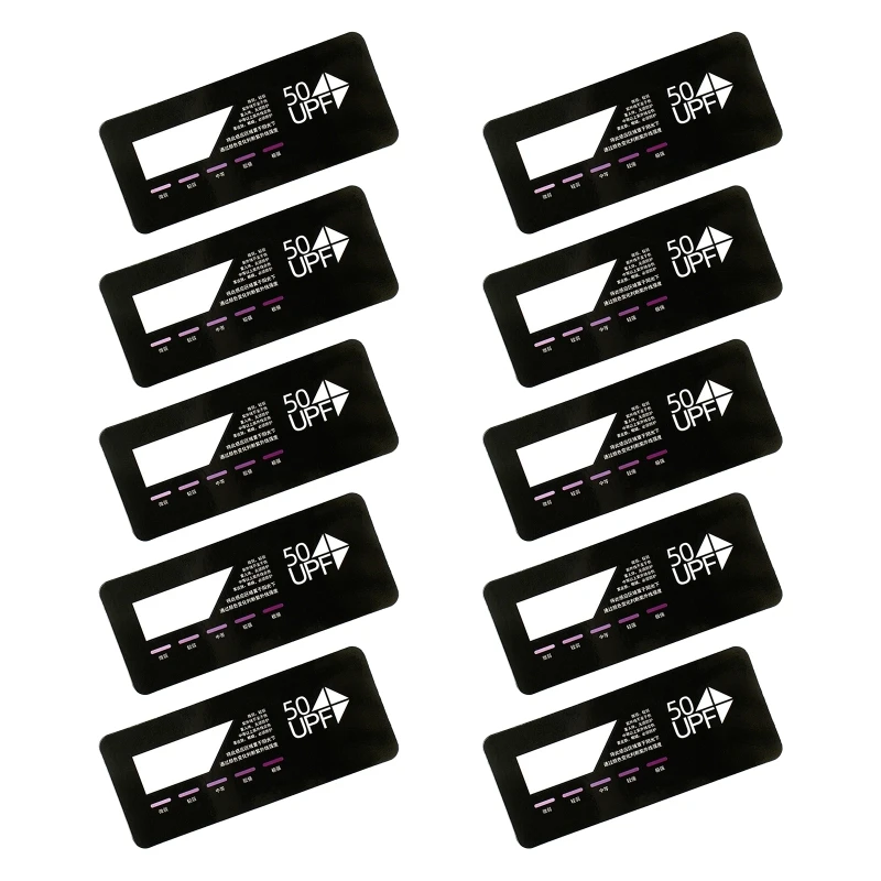 Portable Quick Test UV UV Card UPF50+ Test Card Deepe Color for Stronger Outdoor Sunshine Testing uv test card