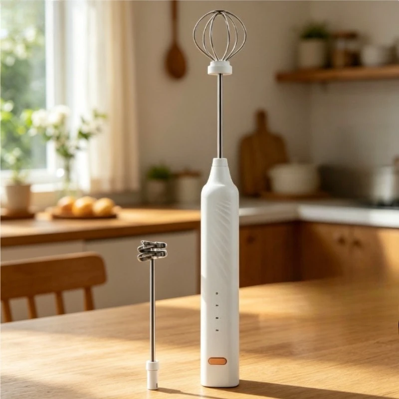 Electric Milk Frother Foamer Coffee Foam Egg Beater Stirrer Portable Beverage Mixer Home Kitchen Coffee Cappuccino Coffee Maker 1