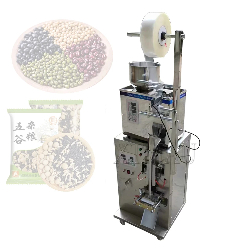 

Food Sugar Salt Spice Powder Pepper Coffee Sachets Grains Beans Packaging Sealing Machine Weighing Filling Packaging Machin